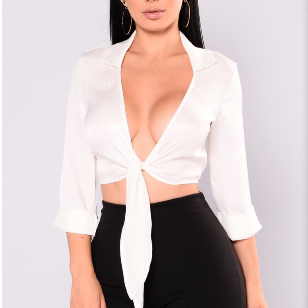 Satin Crop Top